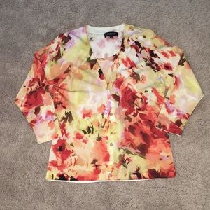 SOLD Jones New York Cardigan & Shell Twinset